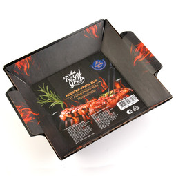 Решетка-гриль средняя 6 секций 31х24cm,  BBQ time