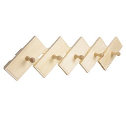 Полка с вешалкой, 5 рожков, 41х50х20 см